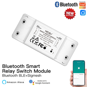 Módulo de relé de interruptor inteligente Bluetooth Control de un solo punto y emparejamiento sin red WiFi Control remoto inalámbrico funcional Bluetooth Sigmesh con puerta de enlace Bluetooth