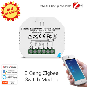 Módulo de interruptor ZIGBEE 3.0 oculto de 2 grupos Mini tipo oculto