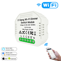 Módulo de interruptor de atenuación Wifi de 2 bandas Mini tipo oculto